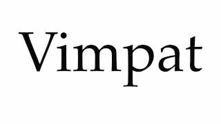 How to Pronounce Vimpat [upl. by Rheba]