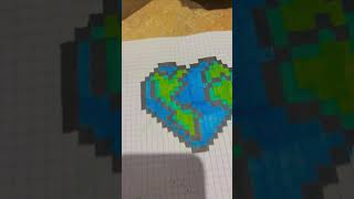 Heart earth pixel art [upl. by Niar]