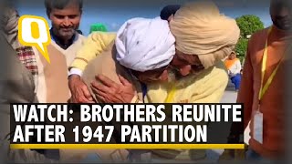 Separated During IndiaPakistan Partition Brothers Reunited After 74 Years  The Quint [upl. by Groos]