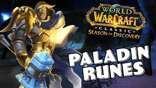 Paladin Runes  Season of Discovery Overview [upl. by Rofotsirk]