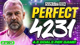 Flicks PERFECT 4231 FM24 Tactics 45 Goals  Best FM24 Tactics [upl. by Geraldine187]