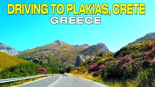 DRIVING FROM CHANIA TO PLAKIAS CRETE GREECE  BEAUTIFUL SCENERY  4K [upl. by Acul928]