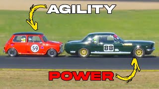 Mini ATTACKS Mustang  Brilliant Historic Battle [upl. by Assetniuq11]