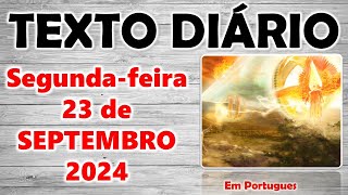 🟠 Texto diário de hoje em português ✅ Segundafeira 23 de setembro 2024 [upl. by Raphael104]