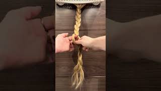 How to braid your hair with no hair tie [upl. by Leavy]