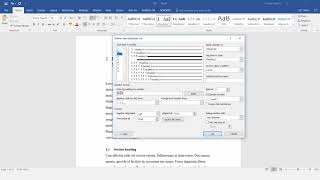 How to autonumber thesis chapters and sections in Microsoft Word [upl. by Miran]