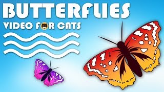 CAT GAMES  Catching Butterflies Entertainment Video for Cats to Watch  CAT TV [upl. by Vinay]