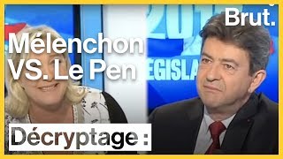 Mélenchon VS Le Pen  15 ans de clash [upl. by Lienet]