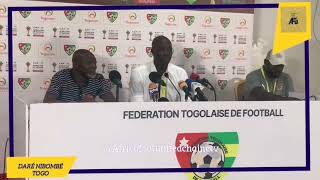 La déclaration du sélectionneur du Togo Daré Nibombé après la victoire contre la Guinée Équatoriale [upl. by Peltier816]