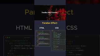 Creating Stunning Parallax Scrolling Effects with HTML amp CSS codinginterview webdesign python [upl. by Cire]