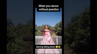 ‼️Without practice🕊️jumka gira re moment🤣semiclassical dance dancemoves shorts youtube [upl. by Sauers719]