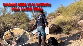 Dejando agua en el desierto para los migrantes [upl. by Eerhs]