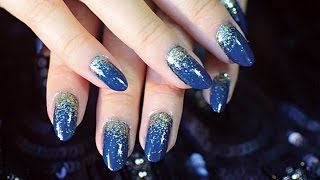 âœ‚ Ombre Glitter Nail Tutorial [upl. by Nnave]