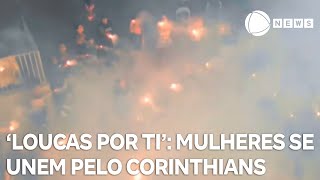 Paulistão Feminino 2024 torcida quotLoucas Por Tiquot acompanha o Corinthians na competição [upl. by Airrat983]