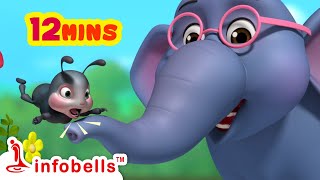 Ek Mota Hathi Songएक मोटा हाथी  Hindi Rhymes amp Balgeet  Infobells hindirhymes ekmotahathi [upl. by Nylanna]