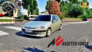 Peugeot 106 GTI  Assetto Corsa  Steering Wheel Gameplay [upl. by Llemert298]