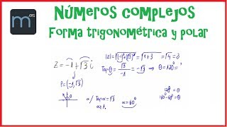 Forma trigonométrica y polar de un número complejo [upl. by Pernas]