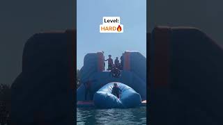 More AIRBAG LAUNCH but they get progressively higher 🔼 PART 2 waterpark stevenage funny fail [upl. by Tani]