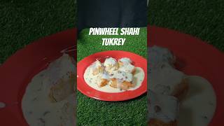 Pinwheel Shahi tukrey cooking recipe youtubeshorts pastarecipe [upl. by Leahci]