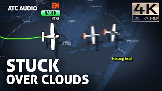 Navi Pilots Escorting Confused Pilot During Bad Weather Conditions Real ATC Audio [upl. by Shushan203]