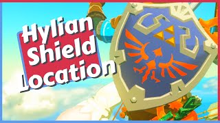 Hylian Shield Location in Zelda Tears of the Kingdom TOTK [upl. by Akinod461]