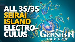 All Seirai Island Electroculus Genshin Impact [upl. by Alexio]