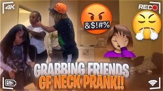 Grabbing Chrissy Gf Neck Prank She Kicked Me Out And This Happened🥲 [upl. by Groveman]