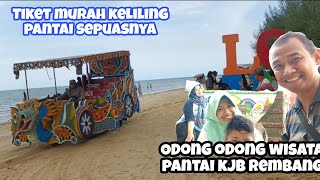 Naik Odong Odong Wisata Keliling Pantai KJB Cuma 5 Ribu Rupiah  Sensasi Pantai Karang Jahe Rembang [upl. by Grover524]