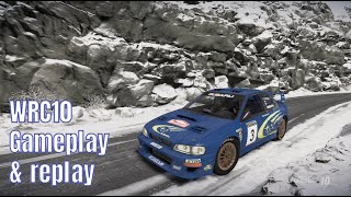 Broke my personal record WRC 10 gameplay amp replay SUBARU IMPREZA WRC 2000 Monte Carlo shakedown [upl. by Eidob]