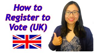 HOW TO REGISTER TO VOTE UK  UK ELECTIONS  ONLINE REGISTRATION 2021 [upl. by Nylisoj]