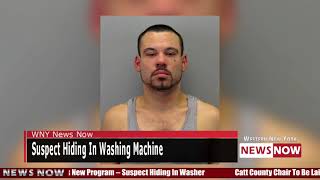 Suspect Caught Hiding In Washing Machine [upl. by Akerehs]