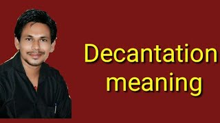 what is decantation [upl. by Ajnot673]