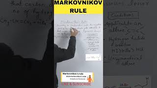 MARKOVNIKOVS RULE  CONCEPT OF MARKOVNIKOV RULE chemistry boardexam cbse chemicals [upl. by Neened]