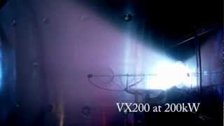 VX200 plasma at full power of 200 kW [upl. by Eyr]