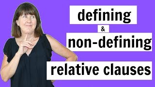 Defining and NonDefining Relative Clauses  English Grammar Lesson [upl. by Karee]