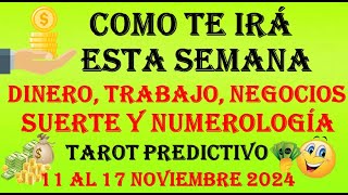 ESCOGE TUS CARTAS y VE LO QUE TE OCURRIRÁ esta SEMANA en el DINERO TRABAJO NEGOCIOS y SUERTE [upl. by Tann]