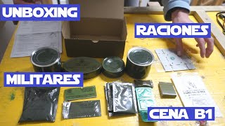 Unboxing raciones Ejercito Español Cena B1 [upl. by Maya]