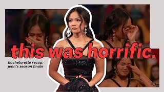 the worst ending in bachelorette history bachelorette recap jenn’s season finale 2024 [upl. by Ecargyram]