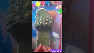 🌈diy Chappal 💜💖 new Slippers Decoration Short Ideas Chappal New Cute diy GulruArtAndCraft [upl. by Eduino]