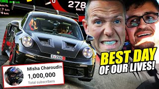 1 MILLION INSANE Porsche 992 GT3 RS BIG SEND  Nürburgring [upl. by Nosyarg]