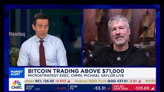 Michael Saylor destroying the critics on CNBC 03112024 [upl. by Atilol530]