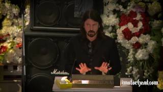 Dave Grohl at Lemmys funeral [upl. by Ylrebmit667]