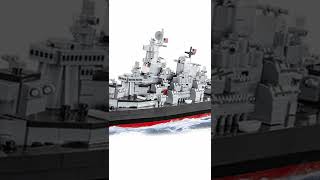 Battleship Missouri BB63  Iowa Class Battleship from WWII  COBI 4837 shorts [upl. by Aynad274]