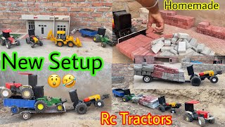 DIY Mini Farmhouse for Rc Tractors dc Motor working New Setup upgrade John deere ​⁠MrPendujatt22 [upl. by Guidotti]