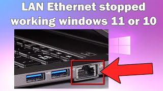 How to Fix LAN Ethernet Not Working on Windows 1011 [upl. by Eekram138]