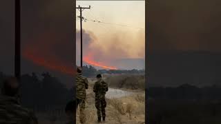 Wildfires ravage Kos Island Greece [upl. by Tomkin113]