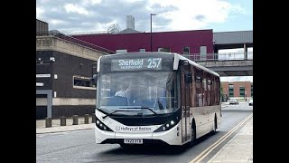 Hulleys of Baslow 1 YX23OTB on a service 257 to Bakewell [upl. by Eelyahs527]