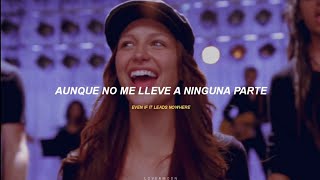 glee melissa benoist — chasing pavements  traducido al español y lyrics [upl. by Mirilla873]