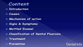 Dental Fluorosis  ELecture [upl. by Godbeare43]