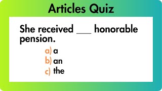 Articles a an the examples quiz  basic but important in English Grammar Unlock Knowledge [upl. by Bigod255]